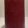 .Mottle Pillar Candle 3x6..Red.