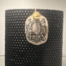 Bead Candle Oval Shape 5x6Black/Lavender