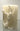 .Embross Peony Pattern White Pillar Candle 3x4..Wh