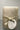 Embross Flower Patten White Lantern Candle /SWhite