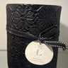 Embross Flower Patten White Lantern Candle /LWhite