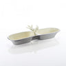 DOVE DOUBLE SNACK DISH OYSTER