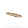 FEATHER LONG TRAY MED GOLD