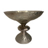 CUSTOM NEST ROCK PEDESTAL BOWL SILVER PLATED