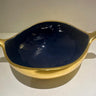 CUSTOM POD BOWL INDIGO W/GOLD
