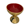 CUSTOM CRIMSON W/GOLD ICECREAM CUP