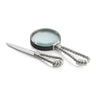 ROPE LETTER OPENER/MGNFIER SET