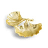 GINKGO DBL CMPTMNT DISH GOLD