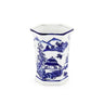 VASE CHINOISERIE H16 14X14 BLU