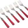 Vittoria dessert fork bordeaux
