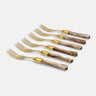 Vittoria Gold table fork champagne