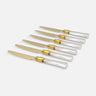 Vittoria GOLD table knife transparent