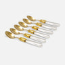Vittoria GOLD coffee spoon transparent