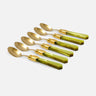 Vittoria GOLD coffee spoon green