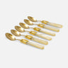 Vittoria GOLD coffee spoon ivory
