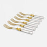 Vittoria GOLD table fork transparent