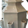 Pagoda vase white m.