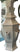 Pagoda vase white m.