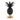 CANDLEH. PINEAPPLE SH H30 BLACK