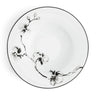 BLACK ORCHID RIMMED BOWL