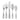 CAST IRON 5-PCS FLATWARE SET