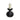 CANDLE STAND NOX BALL BLACK