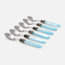 Laura silver plated ring coffee spoon turquoise