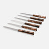 Bamboo table knife brown