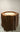 Candle in Wood Container / SWhite