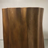 Candle in Wood Container / MWhite