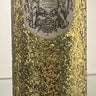 .Wrapped Gold Glitter Snake Pillar/ 3x6..White/ L