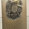 .Wrapped Gold Glitter Net Pillar/ 3x4..White/ Lav