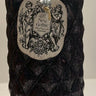 Diamond Pattern Pillar Candle / 3x6Black/Lavender