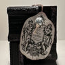 .Picture Frame Pillar Candle with Silver / 4.5..Bl