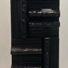 .Picture Frame Pillar Candle with Silver / 9..Bla