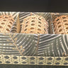 3 Pcs. Glass candle in Rattan Basket in paper boxI