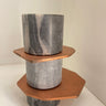 LAYERS BLACK MM CANDLE HOLDER
