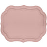PLATEAU OVAL 50X41 CM VIEUX ROSE