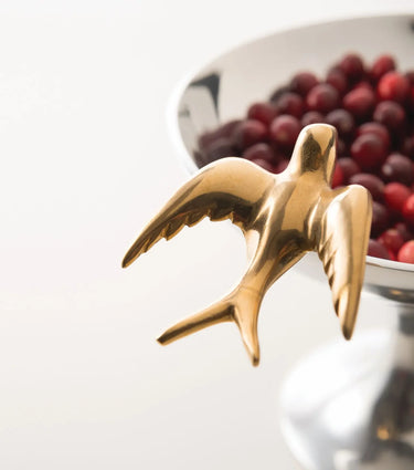 DOVE BOWL SM POL/GOLD