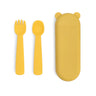 we might be tiny - Feedie "Fork & Spoon" Set /Yellow