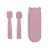 we might be tiny - Feedie "Fork & Spoon" Set /Dusty R