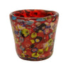 Vase .millefiori. Red h.20 d.22