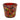 Vase .millefiori. Red h.20 d.22