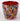 Vase .millefiori. Red h.24 d.28
