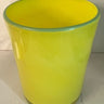 GLASE VASE YELLOW H. 11.5 D.9