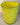 GLASE VASE YELLOW H. 11.5 D.9