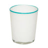 GLASS VASE WHITE H.11.5 D9