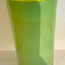 GLASS VASE GREEN H. 16.5 D9.5