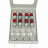 CANDY MINI SPOON SET (SET OF 4) - RED - GLASS/STAI