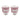 LOT 2 TASSES CAFE NOEUD VIEU ROSE